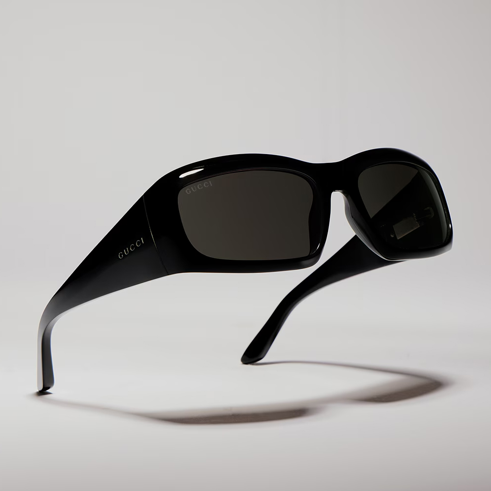Rectangular frame sunglasses